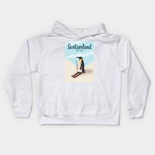 Switzerland Penguin to ski Kids Hoodie